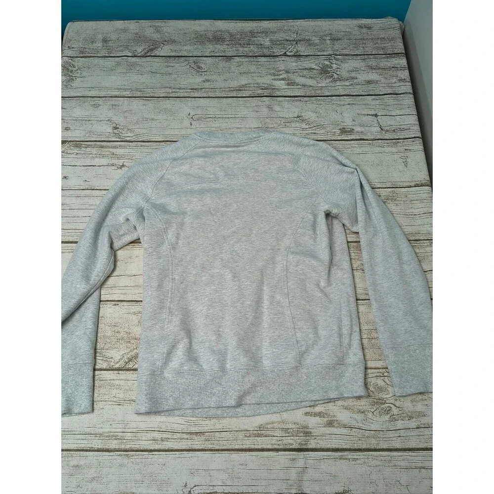 Lululemon Scuba Crew Sweater Light Grey Women Size 8